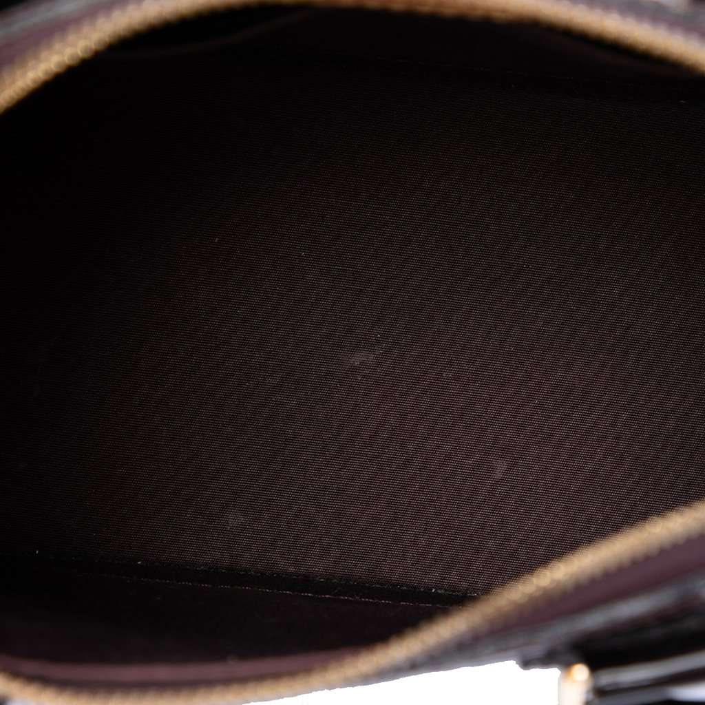 Louis Vuitton Monogram Vernis Alma BB Purple Leather Very good - Model View