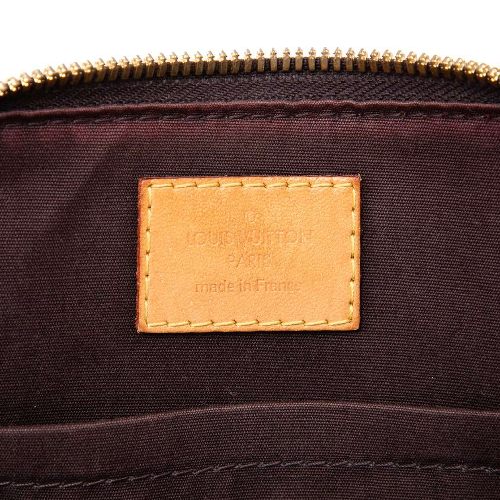 Louis Vuitton Monogram Vernis Alma BB Purple Leather Very good - Box View