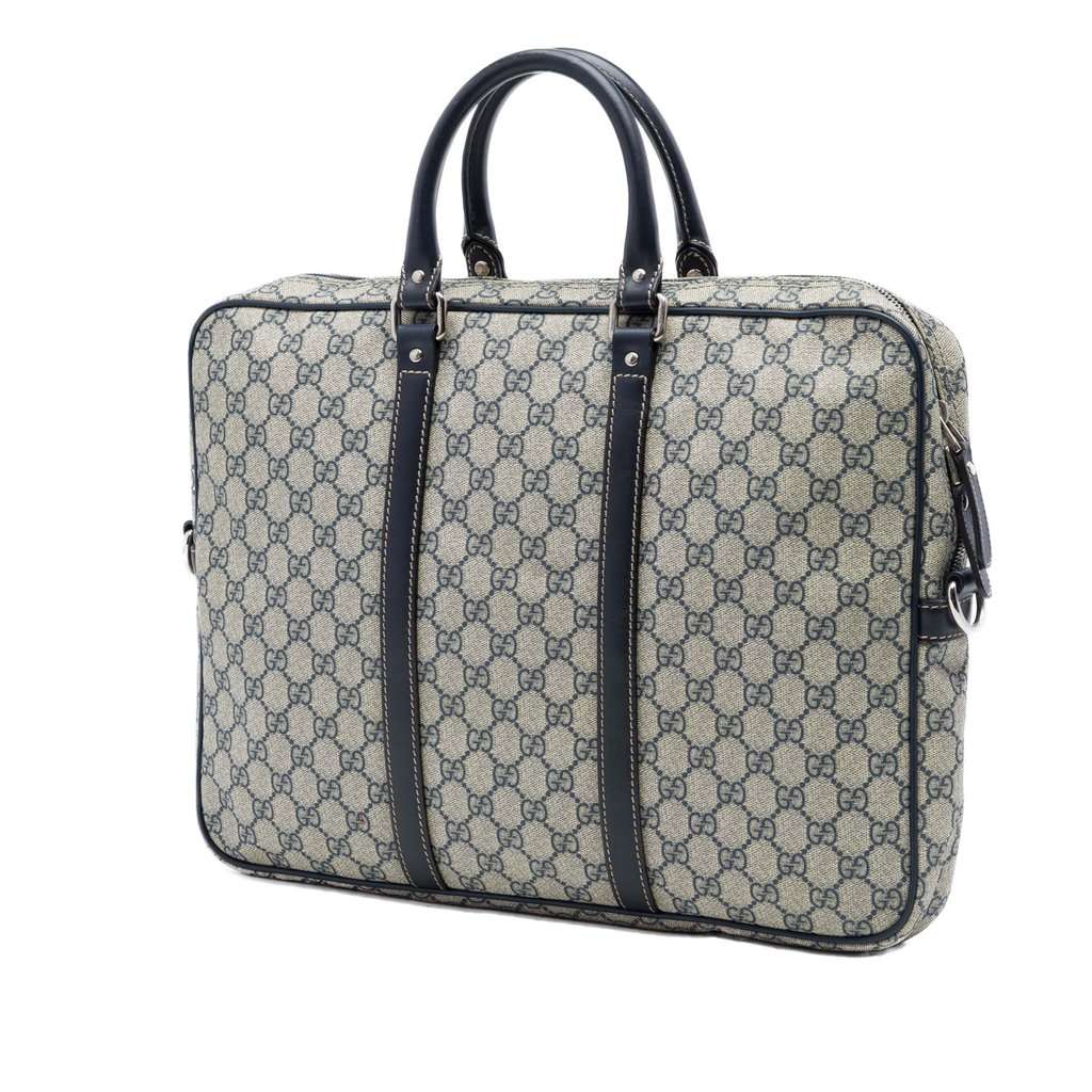 Gucci GG Supreme Business Bag Beige Very good condition - Back View