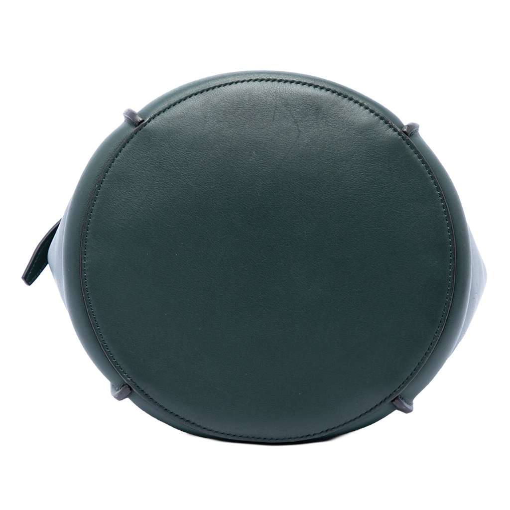 Celine Leather Big Bag Bucket Crossbody Green Leather Very good - Inside View