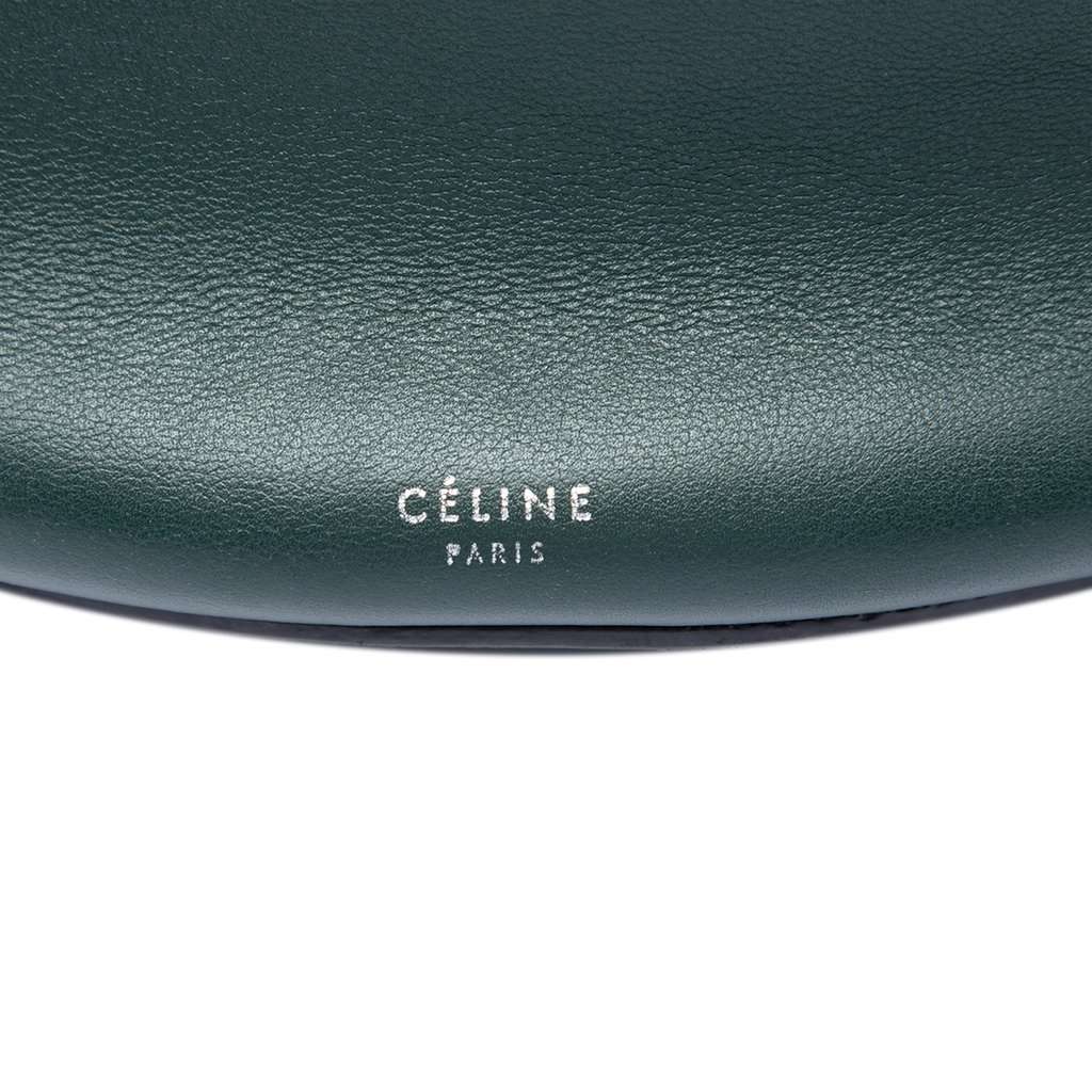 Celine Leather Big Bag Bucket Crossbody Green Leather Very good - Box View