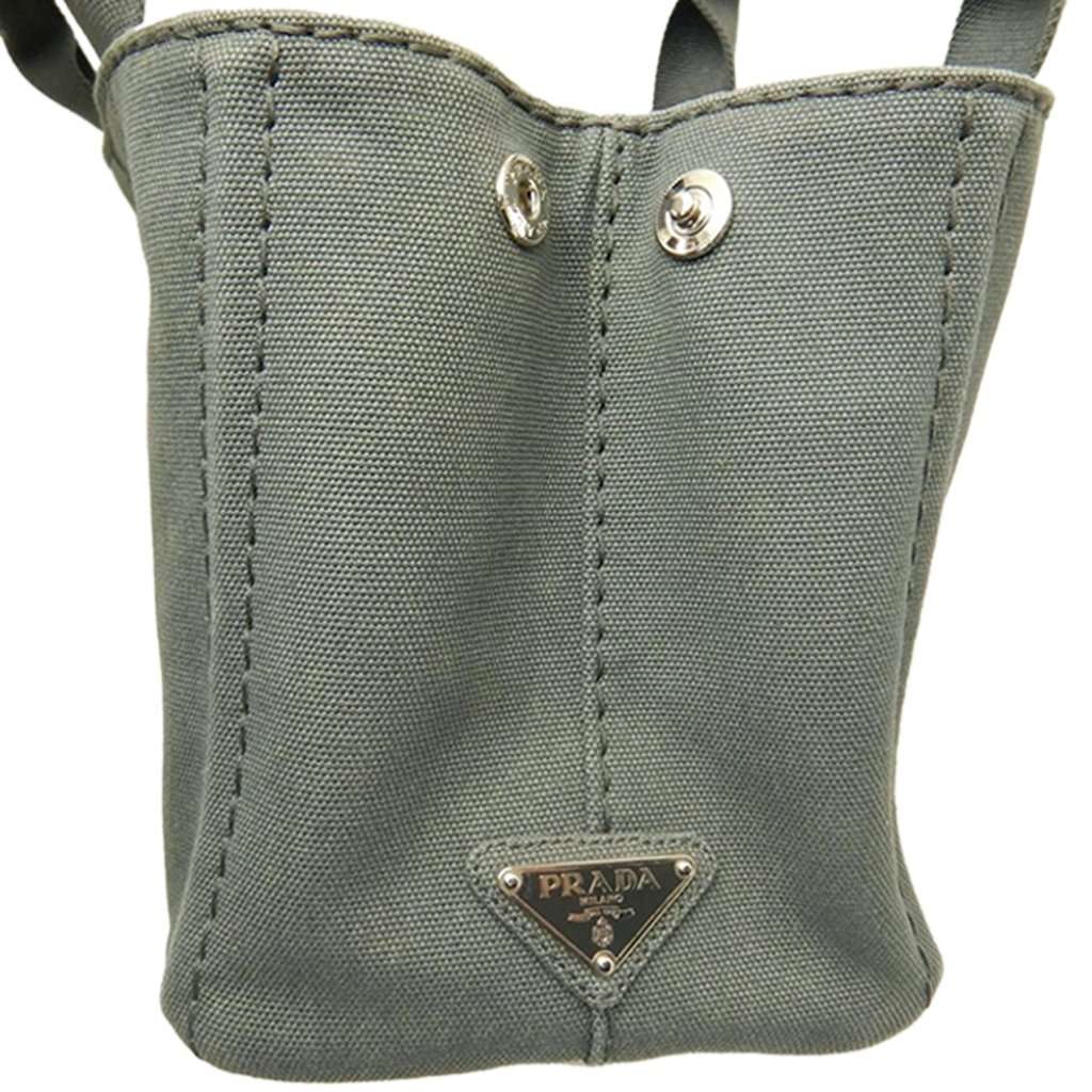 Prada Small Canvas Canapa Logo Satchel MultiColor Very good condition - Inside View