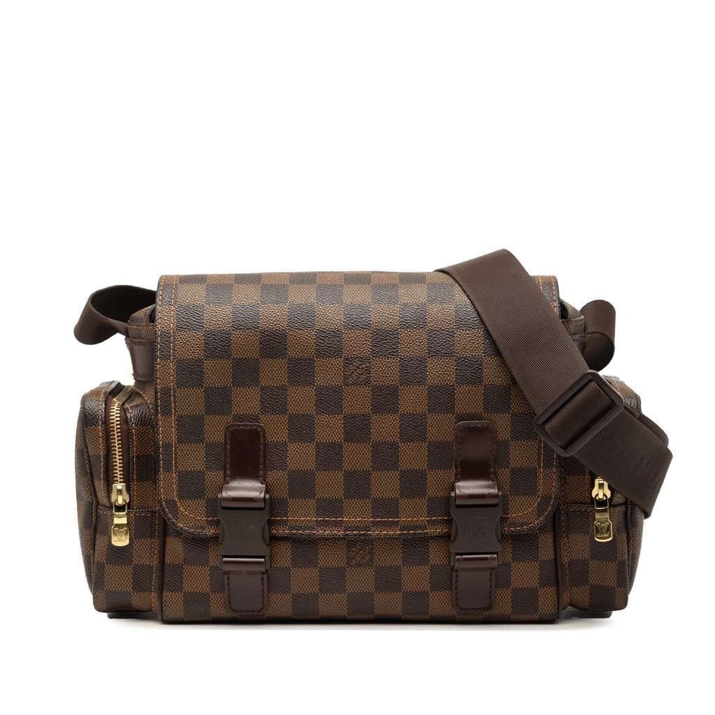 Louis Vuitton Damier Ebene Melville Reporter Brown Very good condition - Front View