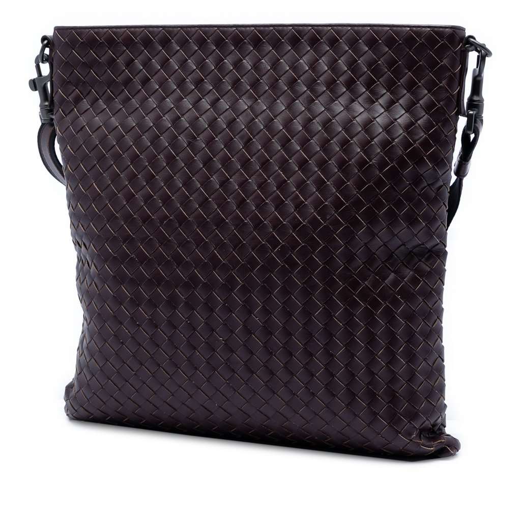 Bottega Veneta Nappa Intrecciato VN Crossbody Brown Leather Very good condition - Back View