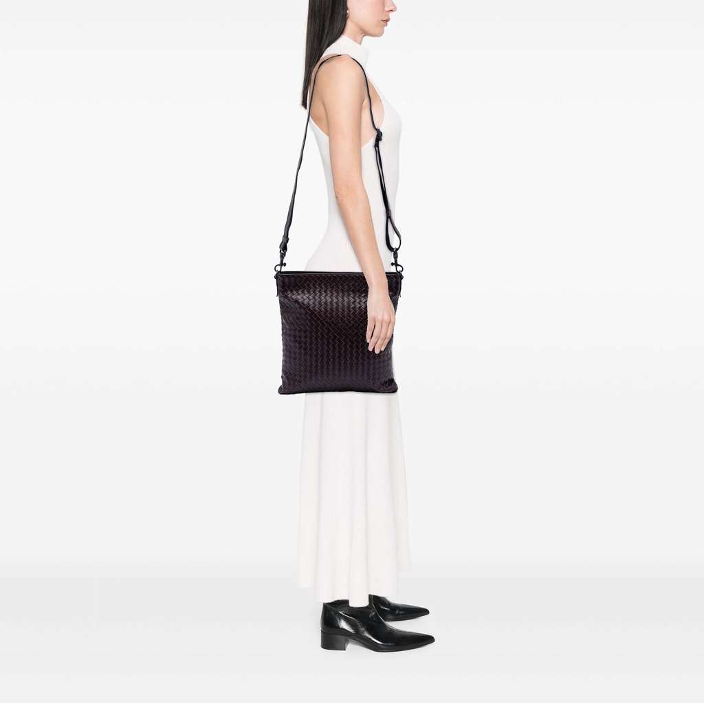 Bottega Veneta Nappa Intrecciato VN Crossbody Brown Leather Very good condition - Box View