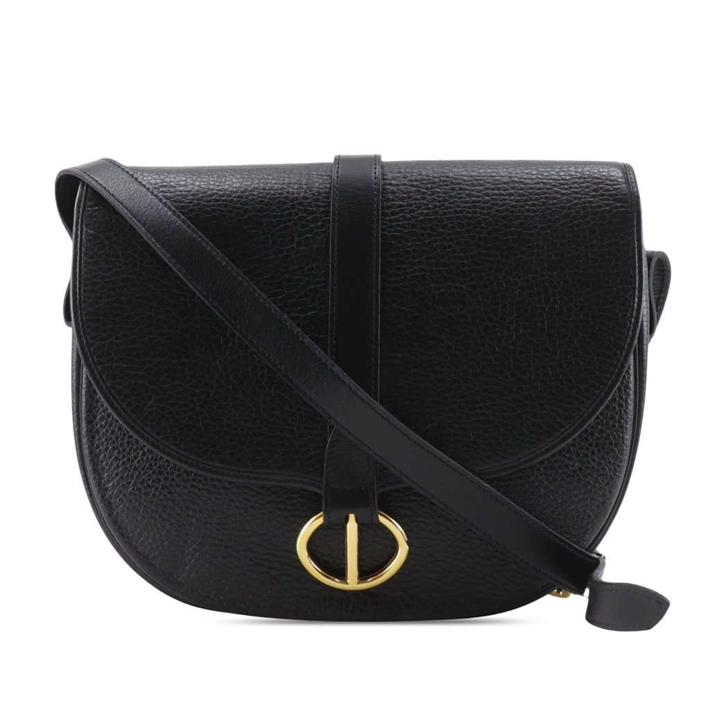 Dior Leather Flap Crossbody Black Leather Very good condition - Front View