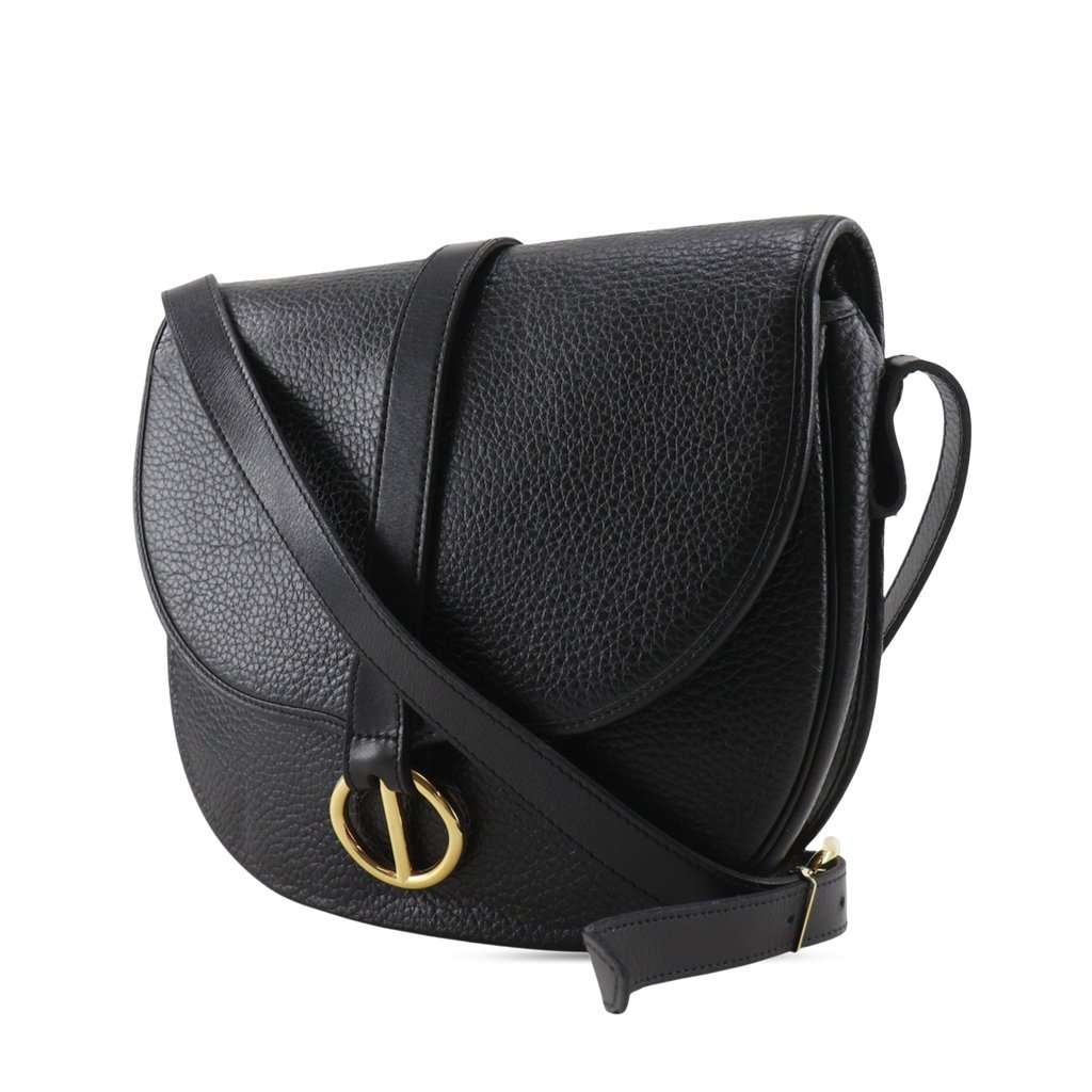 Dior Leather Flap Crossbody Black Leather Very good condition - Back View