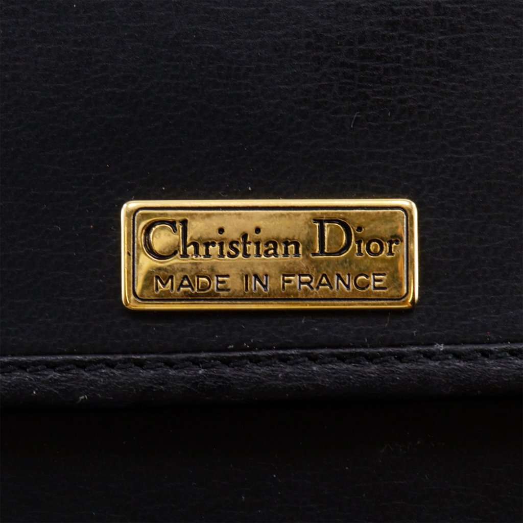 Dior Leather Flap Crossbody Black Leather Very good condition - Model View