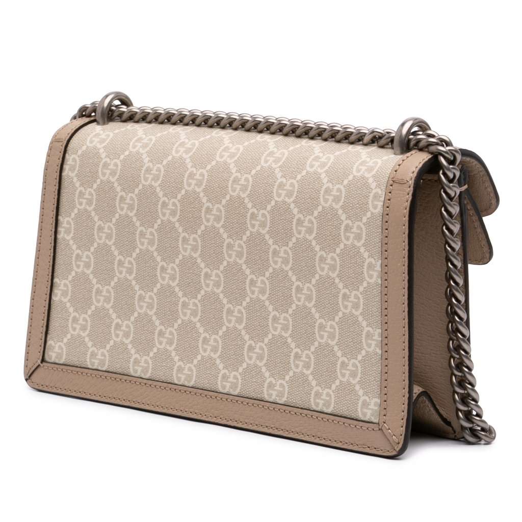 Gucci Medium GG Supreme Dionysus Crossbody Beige Very good condition - Back View