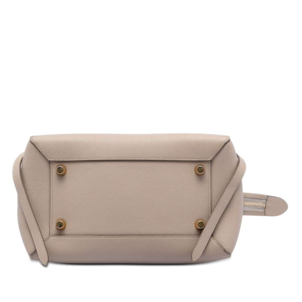 Celine Mini Grained Calfskin Belt Bag Beige Leather Very good condition - Inside View