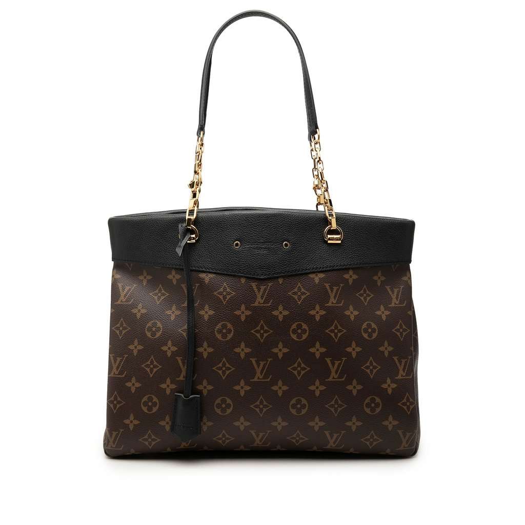 Louis Vuitton Monogram Pallas Shopper Brown Very good - Front View