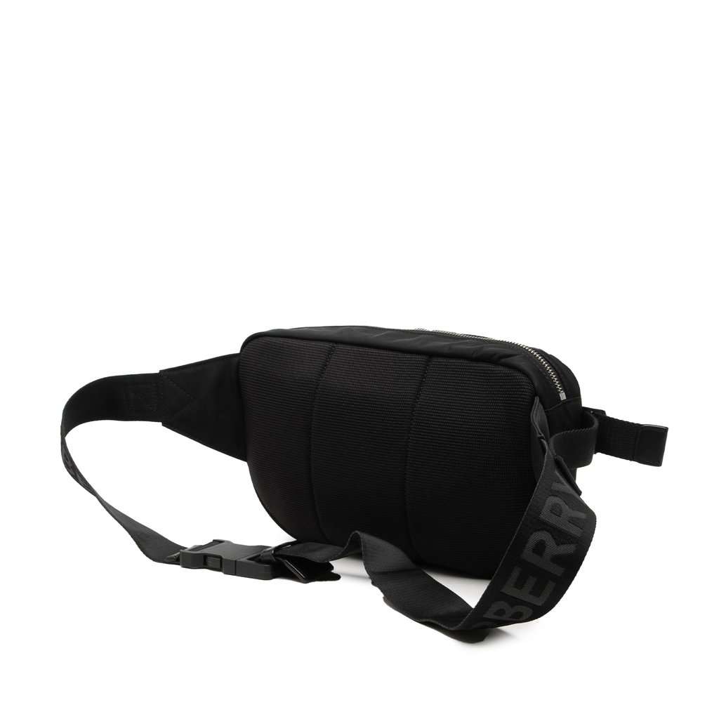 Burberry Nylon Logo Cannon Belt Bag Black Very good condition - Back View