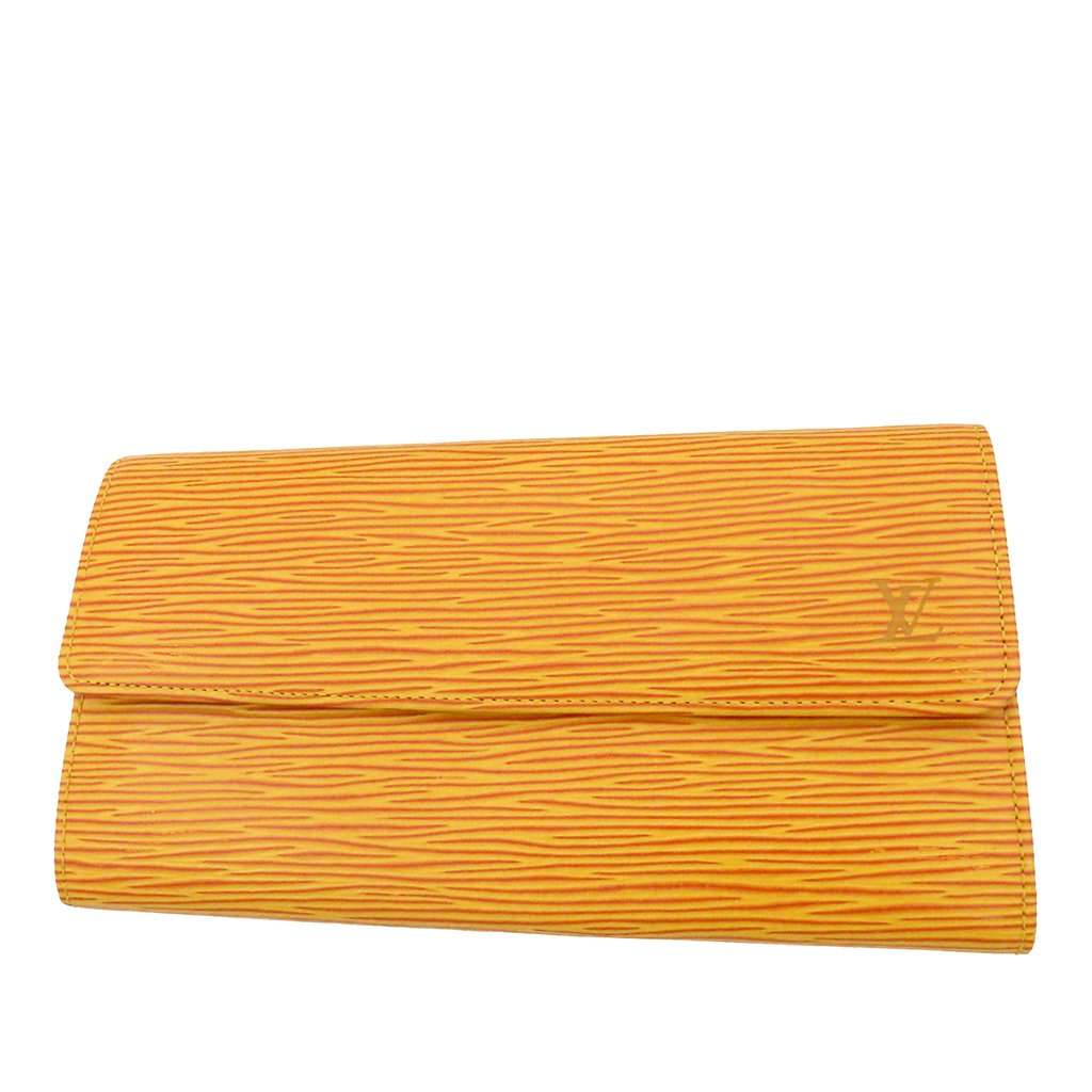 Louis Vuitton Epi Porte Tresor International Long Wallet Yellow Leather Very good condition - Front View