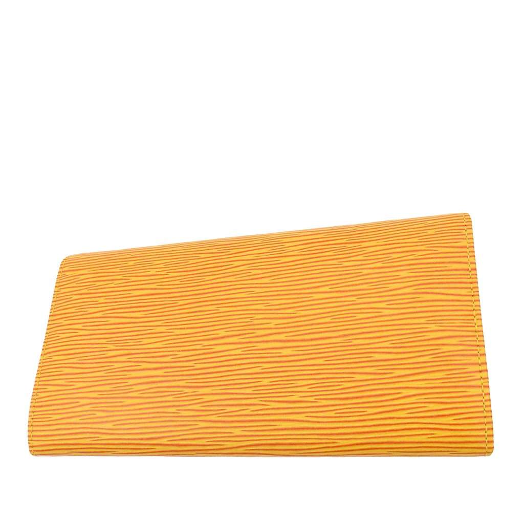 Louis Vuitton Epi Porte Tresor International Long Wallet Yellow Leather Very good condition - Back View