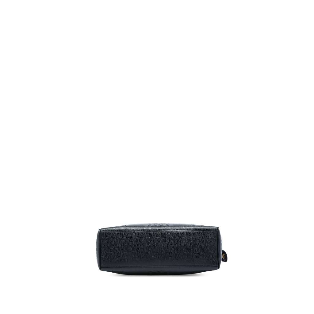 Chanel Triple CC Caviar Tote Black Leather Very good - Inside View