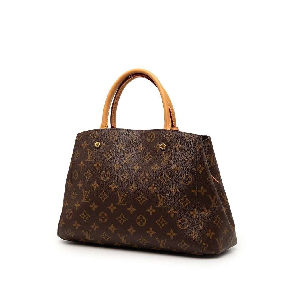 Louis Vuitton Monogram Montaigne MM Brown Very good - Back View