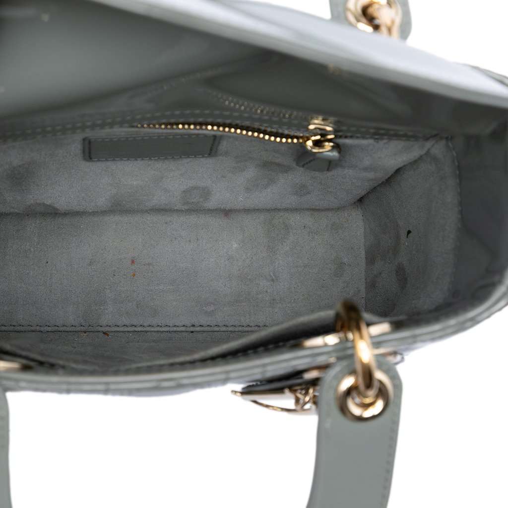 Dior Small Patent Cannage Lady Dior MultiColor Leather Very good condition - Model View