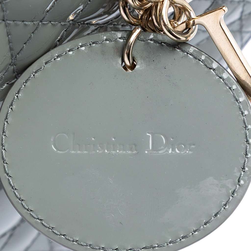 Dior Small Patent Cannage Lady Dior MultiColor Leather Very good condition - Box View