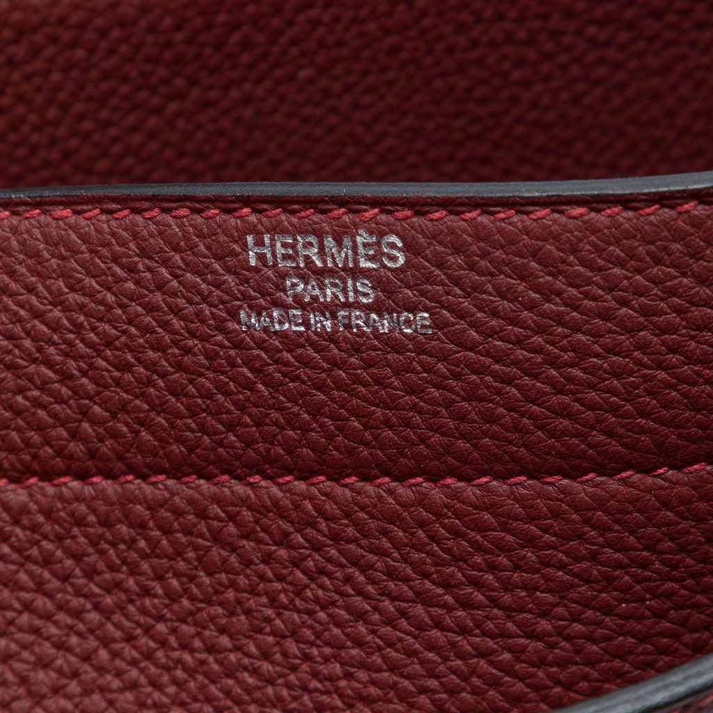 Hermès Clemence Sac A Depeches 38 Red Leather Very good - Box View