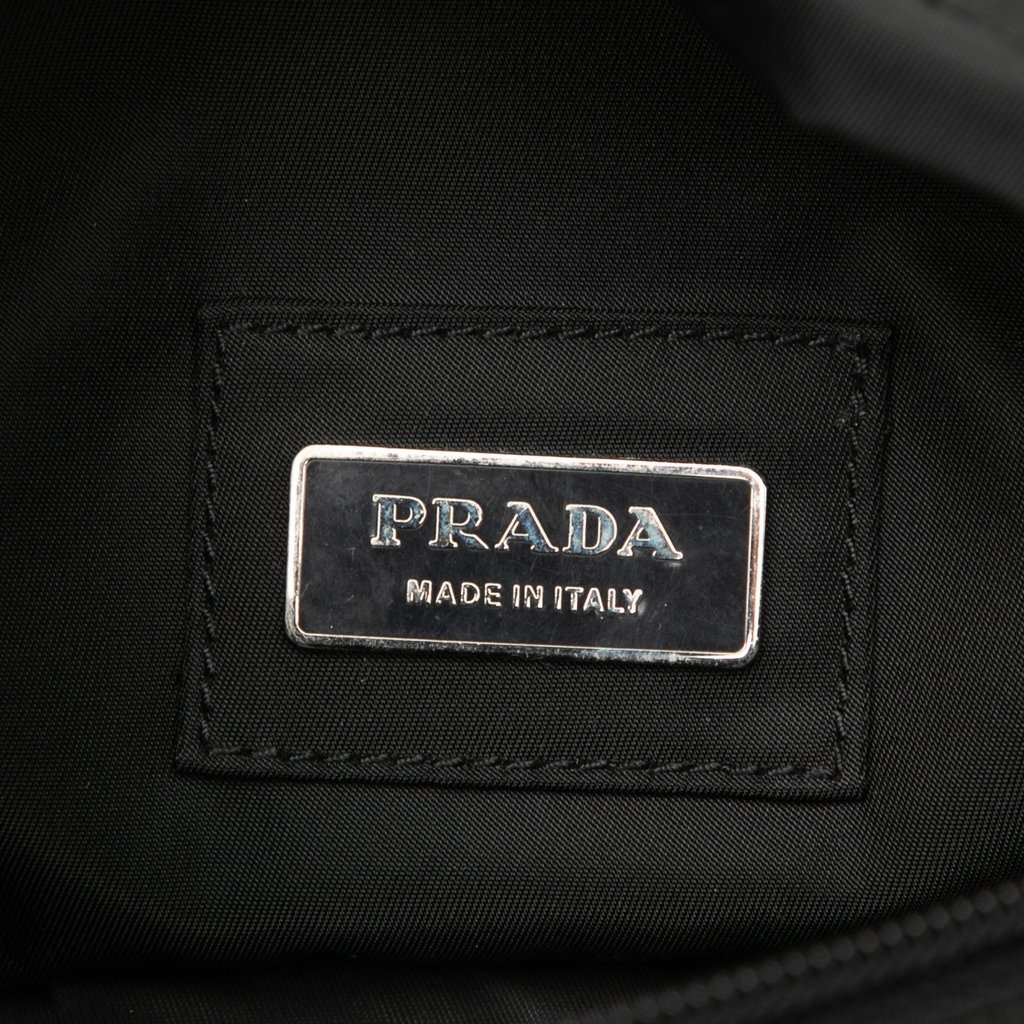 Prada Tessuto Belt Bag Black Very good - Box View