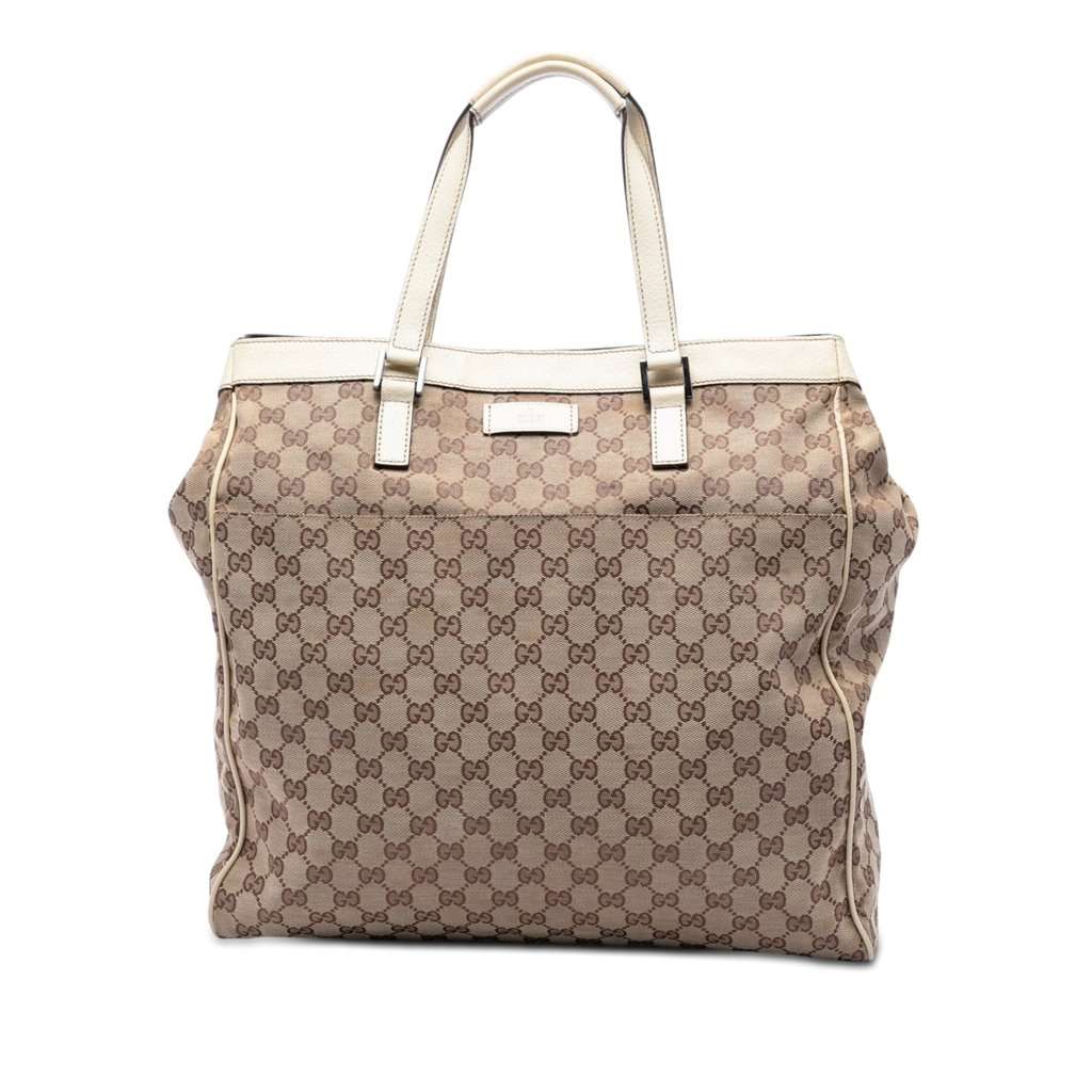 Gucci GG Canvas Tote Beige Very good condition - Front View
