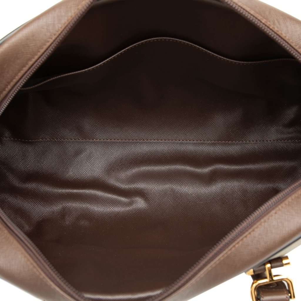 Burberry Vintage Check Canvas Handbag Brown Very good condition - Model View