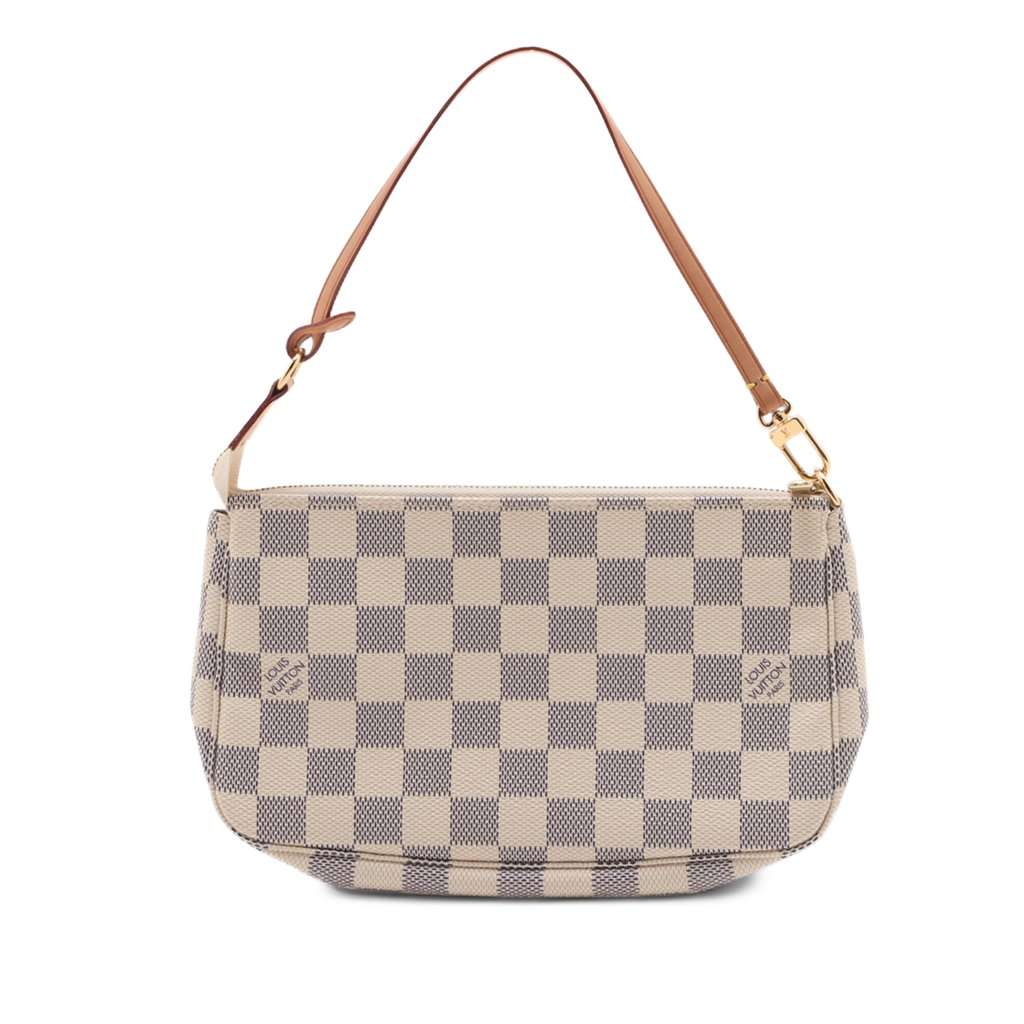 Louis Vuitton Damier Azur Pochette Accessoires White Very good - Back View