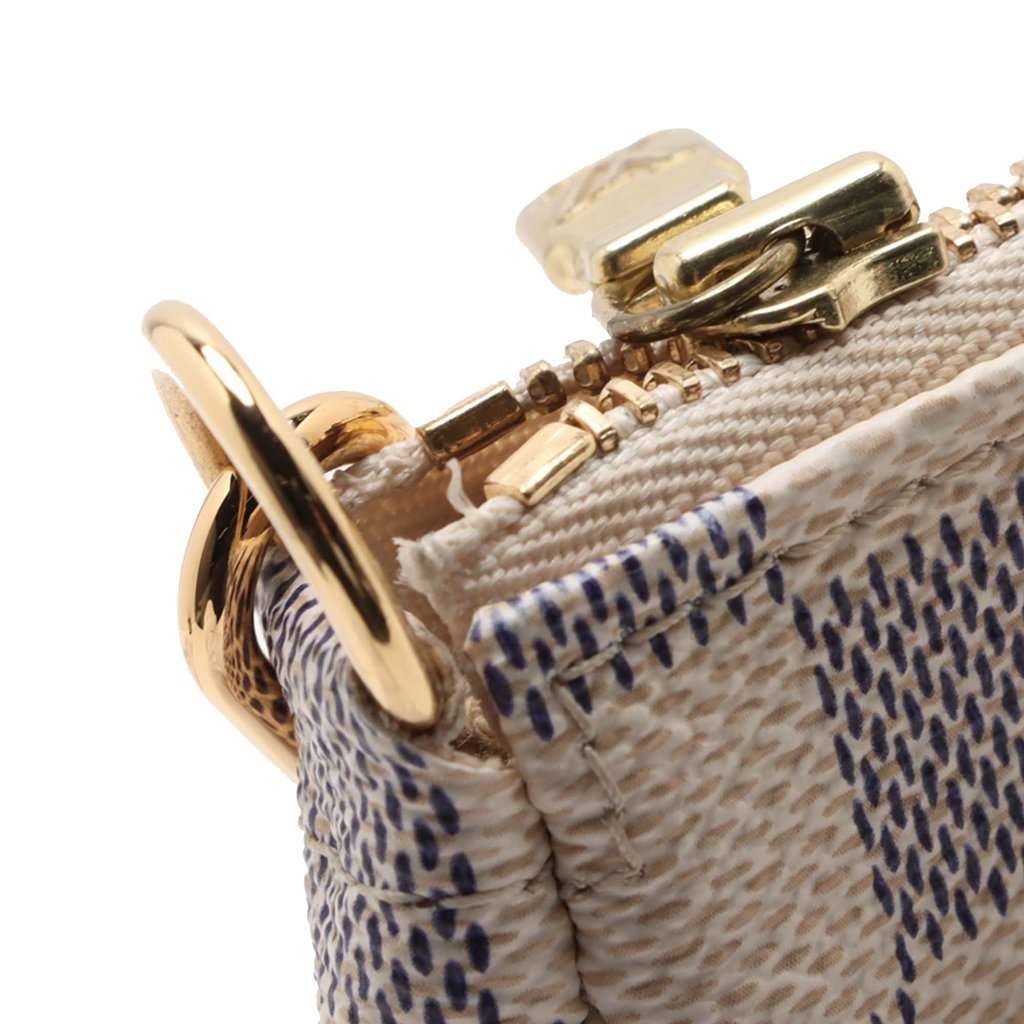 Louis Vuitton Damier Azur Pochette Accessoires White Very good - Box View