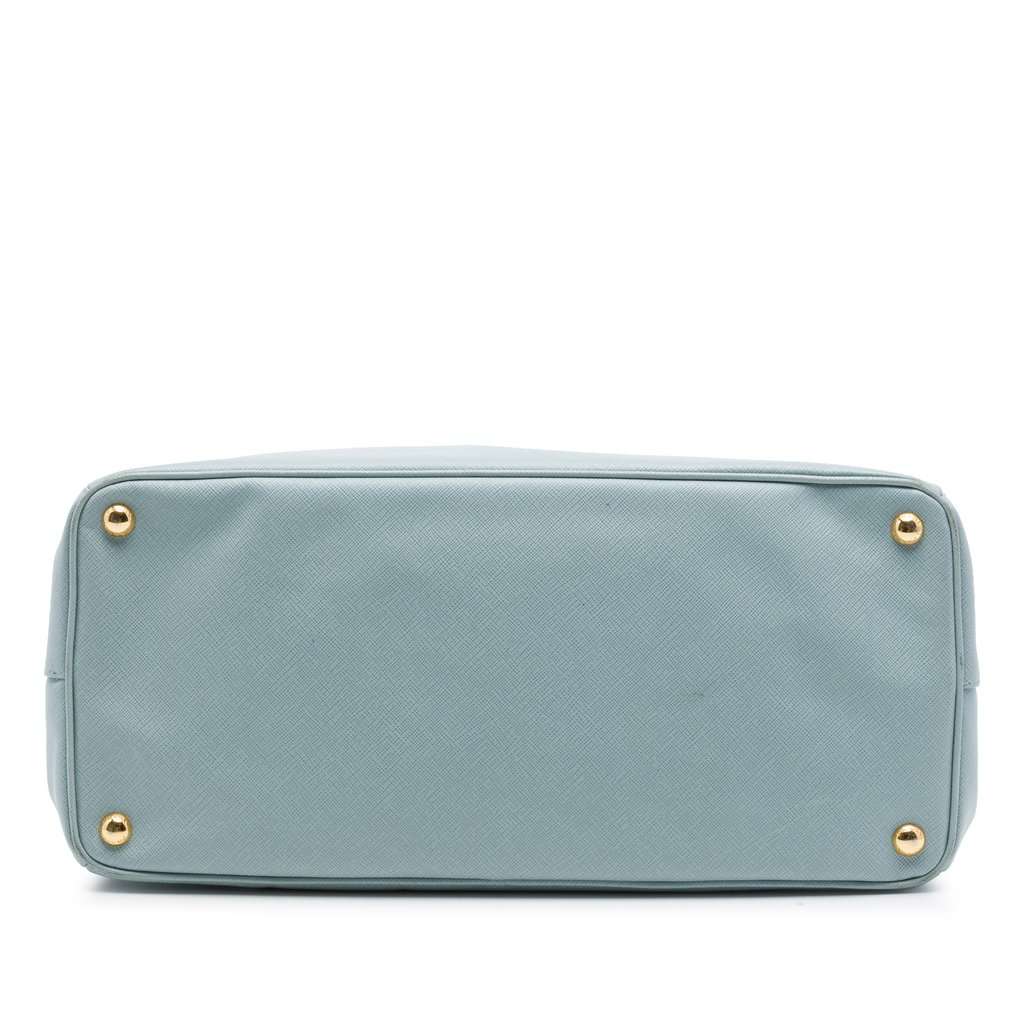 Prada Large Saffiano Lux Galleria Satchel Blue Leather Very good - Inside View