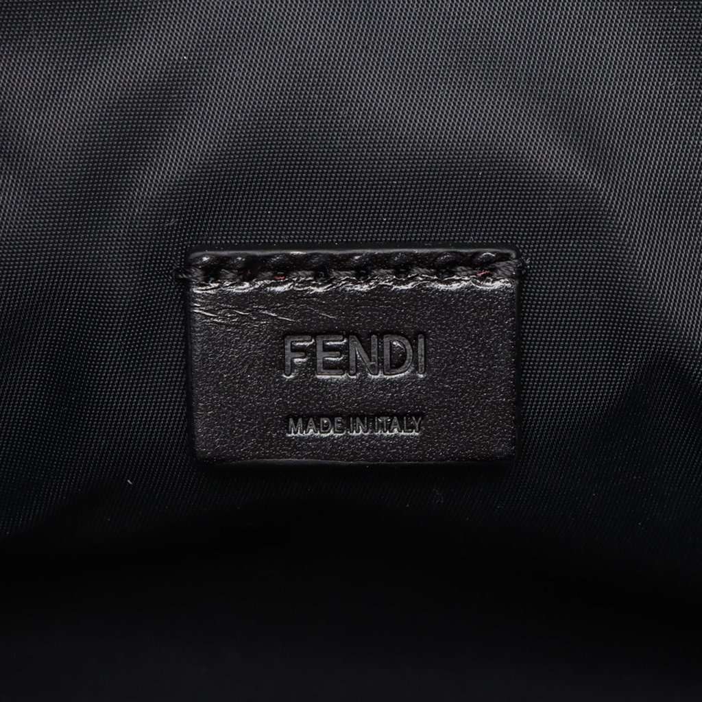 Fendi Leather Logo Travel Kit Pouch Red Leather Very good - Model View