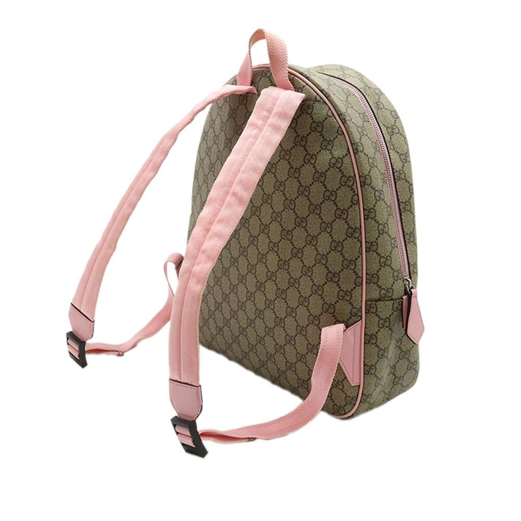 Gucci Yuko Higuchi Childrens GG Supreme Rabbit Backpack Beige Very good condition - Back View