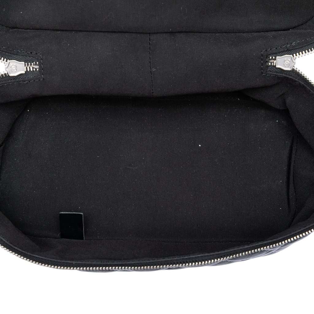 Chanel Quilted Lambskin and PVC Aquarium Shoulder Bag Black Leather Very good condition - Box View