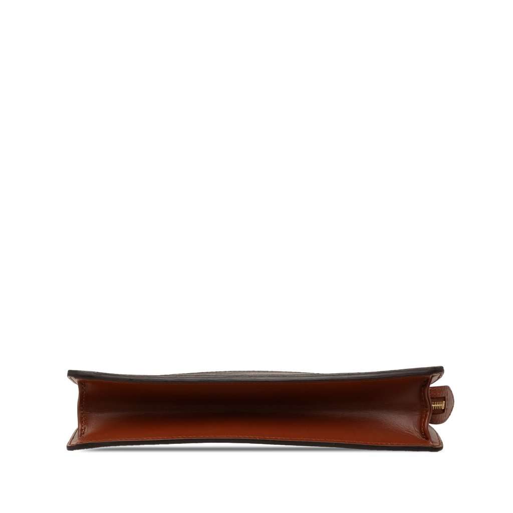 Louis Vuitton Monogram Pochette Homme Brown Good - Inside View