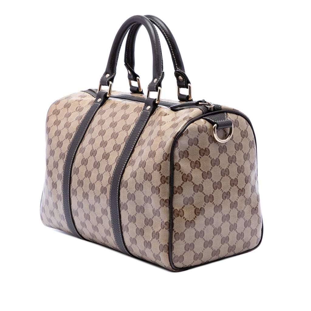 Gucci Medium GG Crystal Joy Boston Bag Beige Very good - Back View