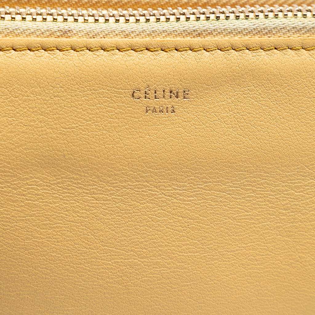 Celine Small Lambskin Trio Crossbody Yellow Leather Very good - Box View