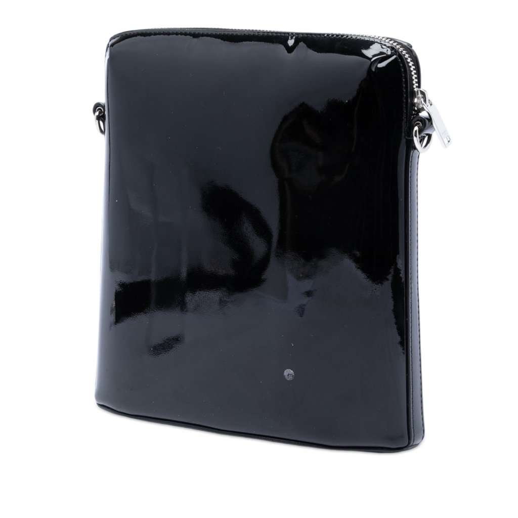 Saint Laurent Patent Leather Crossbody Black Leather Very good condition - Back View