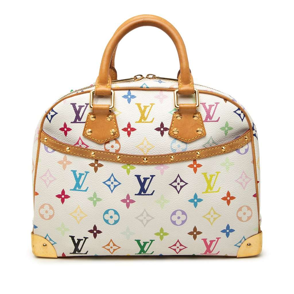 Louis Vuitton Monogram Multicolore Trouville White Very good - Front View