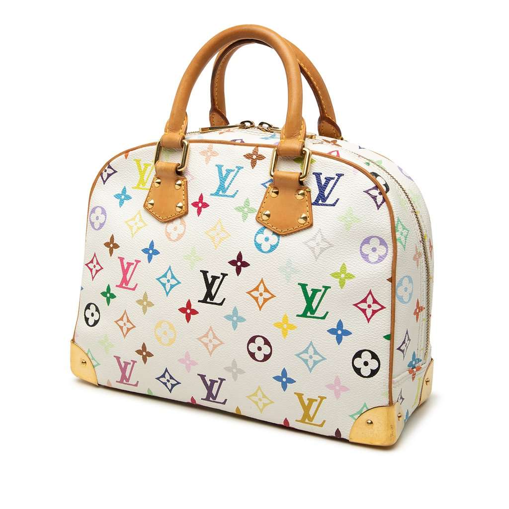 Louis Vuitton Monogram Multicolore Trouville White Very good - Back View