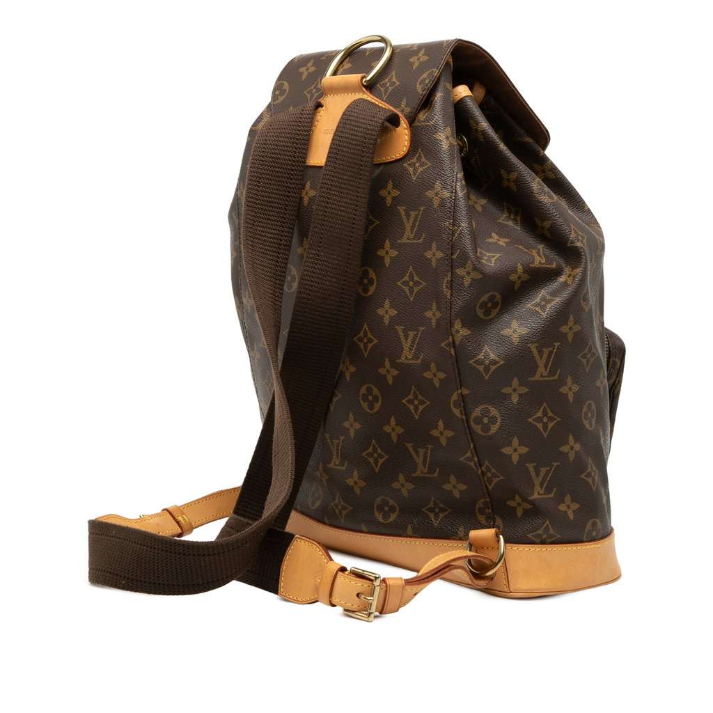 Louis Vuitton Monogram Montsouris GM Brown Very good - Back View