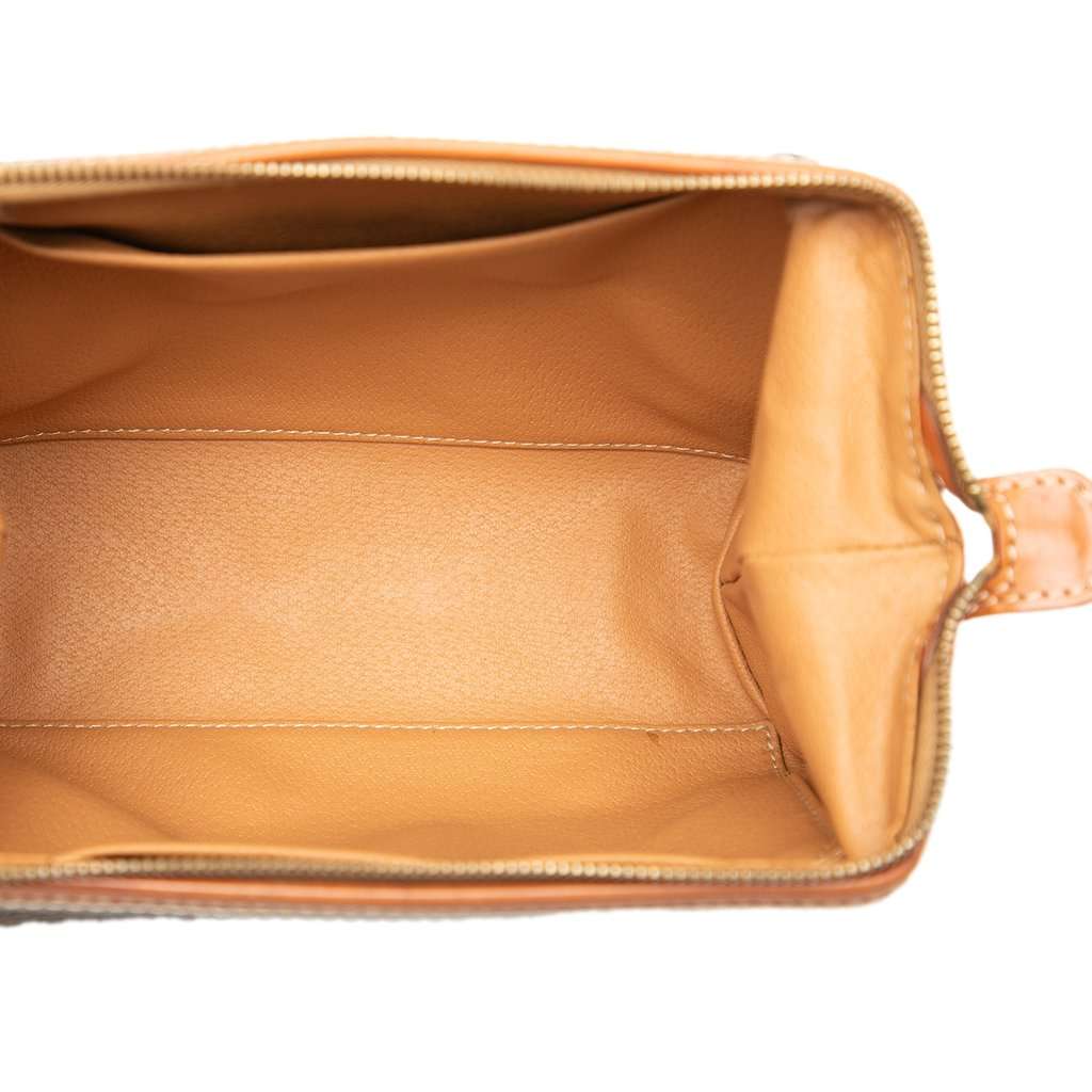 Celine Macadam Coated Canvas Pouch Brown Very good condition - Model View