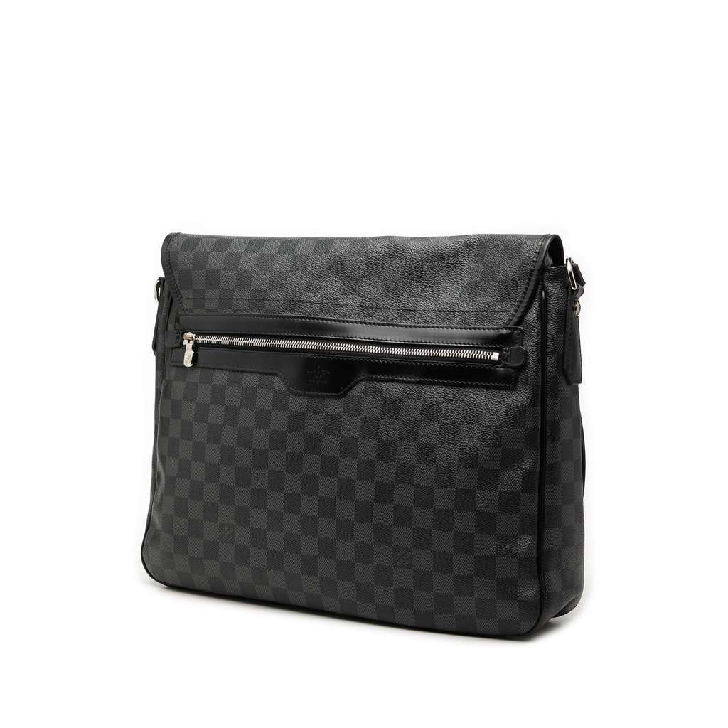 Louis Vuitton Damier Graphite District MM Black Very good - Back View
