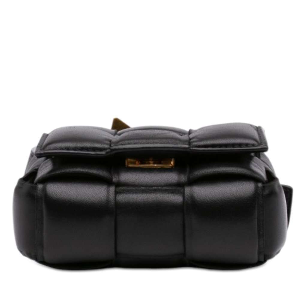 Bottega Veneta Candy Nappa Intrecciato Padded Cassette Crossbody Black Leather Very good - Inside View
