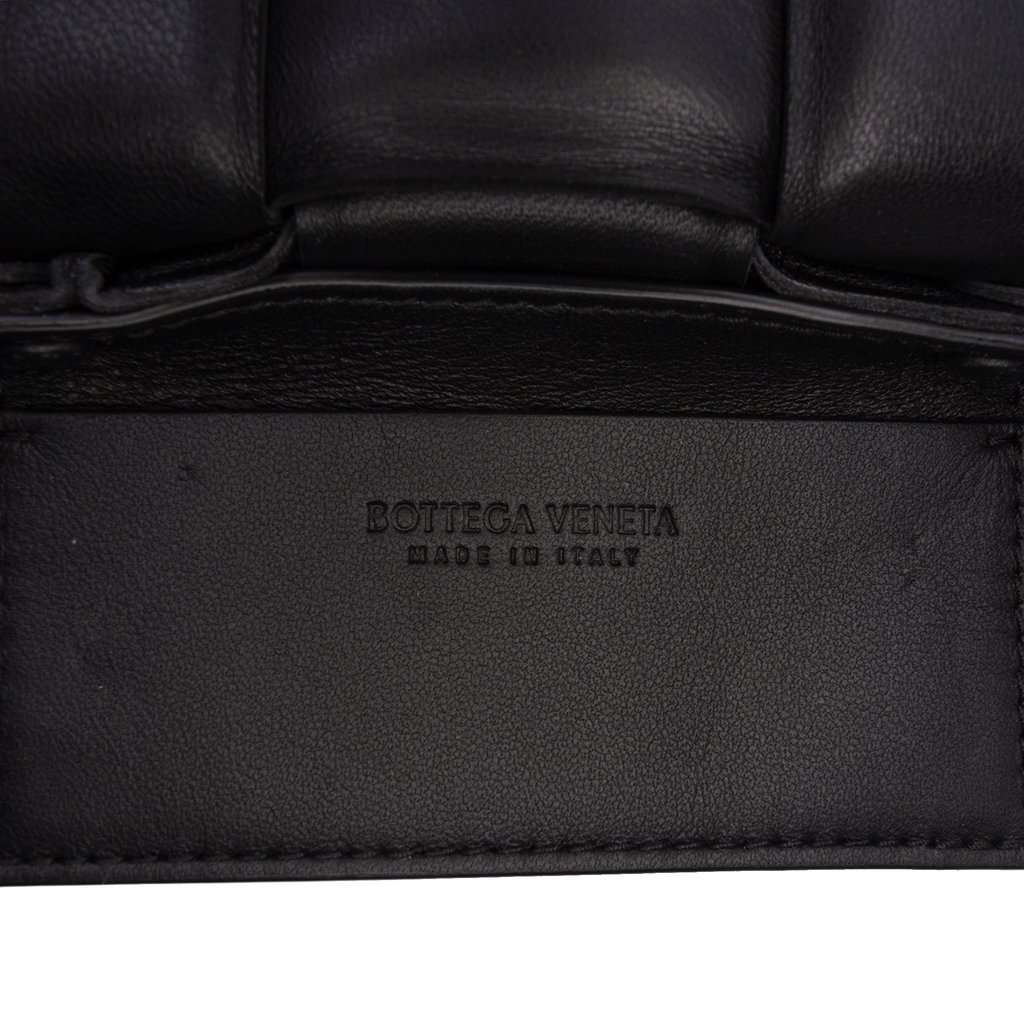 Bottega Veneta Candy Nappa Intrecciato Padded Cassette Crossbody Black Leather Very good - Box View