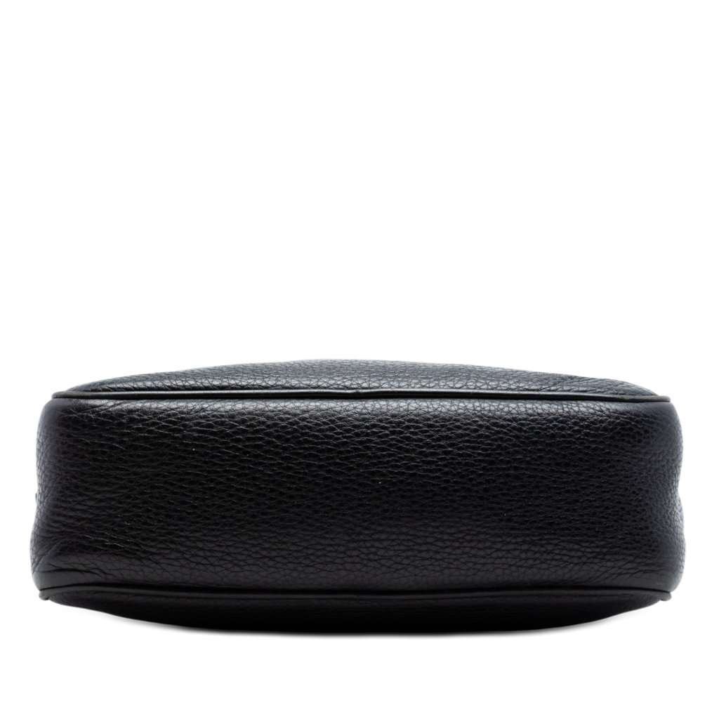 Gucci Medium Pebbled Calfskin Soho Messenger Bag Black Leather Very good - Inside View