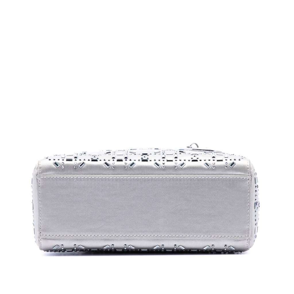 Dior Mini Satin Cannage Crystal Embellished Lady Dior MultiColor Very good condition - Inside View