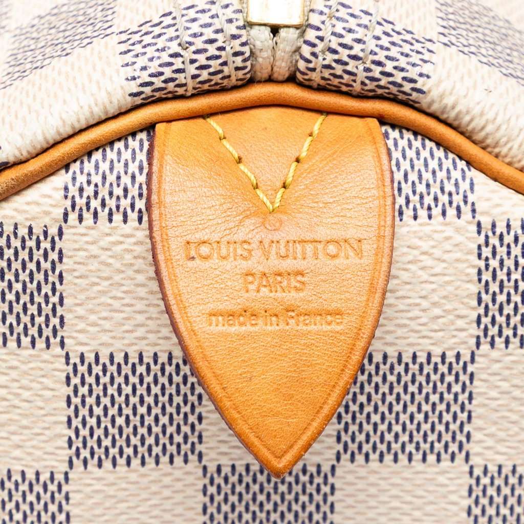 Louis Vuitton Damier Azur Speedy 30 White Very good - Model View