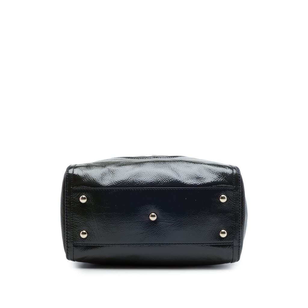 Gucci Small Patent Soho Satchel Blue Leather Very good - Inside View