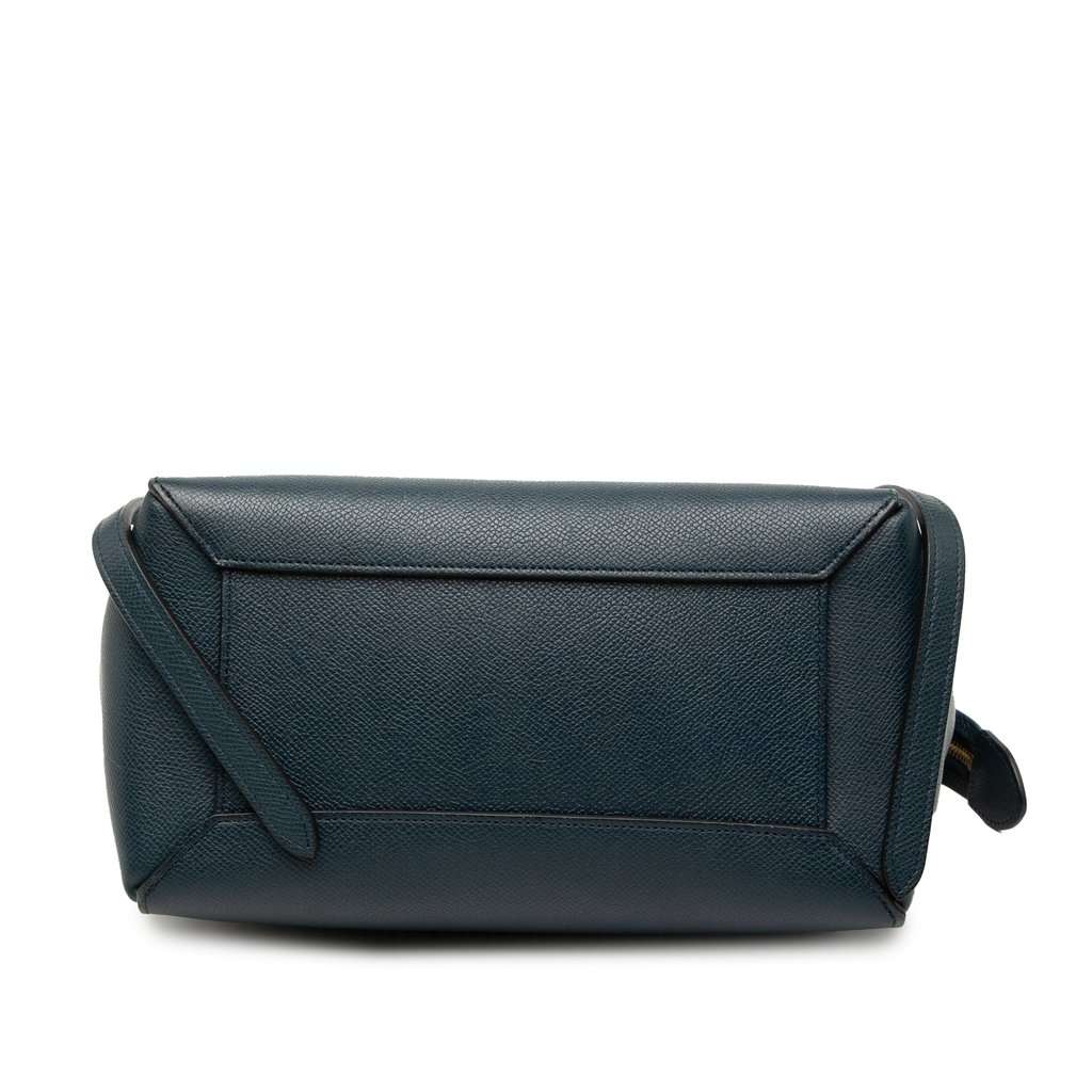 Celine Micro Grained Calfskin Belt Bag Blue Leather Very good condition - Inside View
