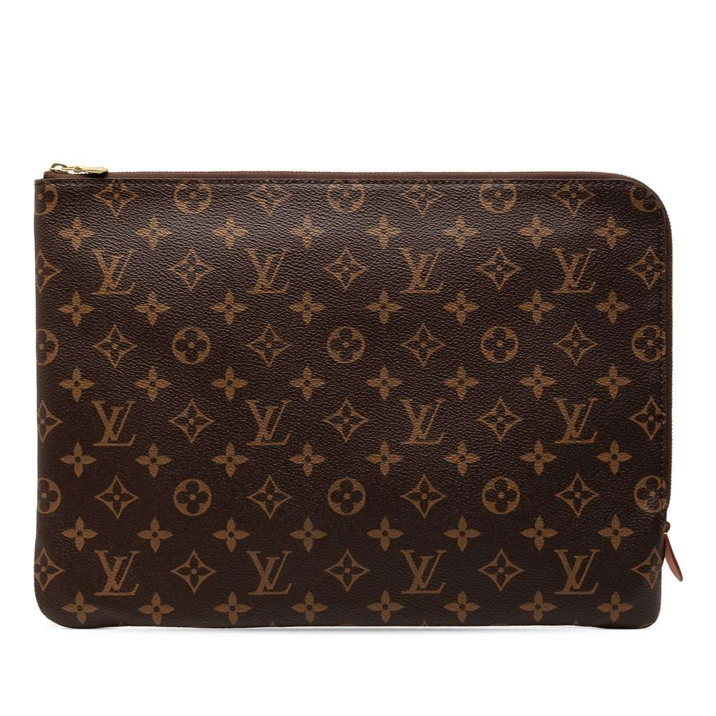 Louis Vuitton Monogram Etui Voyage MM Brown Very good - Front View