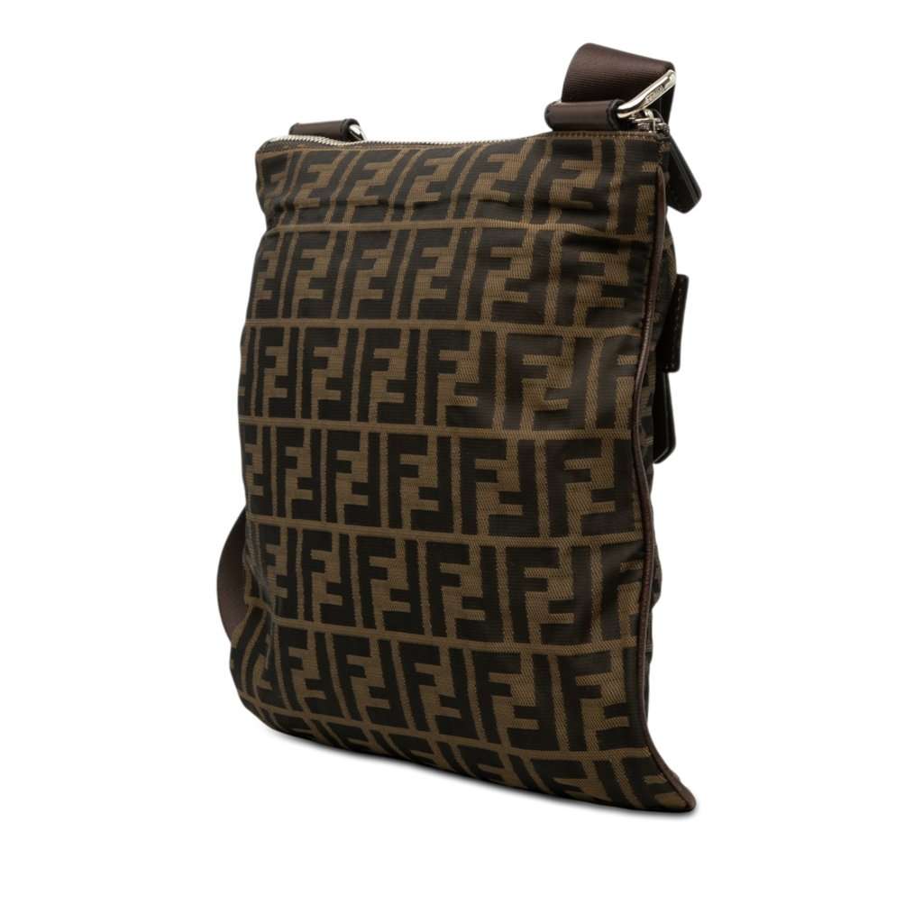 Fendi Zucca Canvas Crossbody Brown Very good condition - Back View